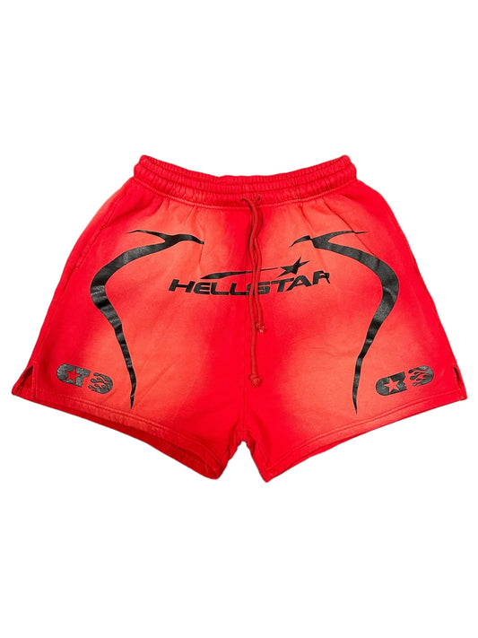 HELLSTAR WARM UP SHORTS RED (37B2ST)