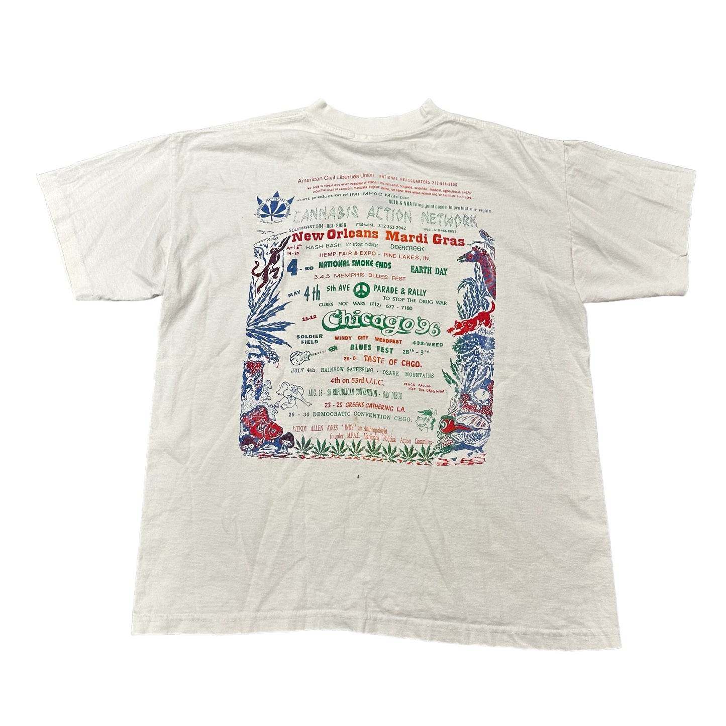 ‘96 Grateful Dead Mardi Gras Legalize It Tee