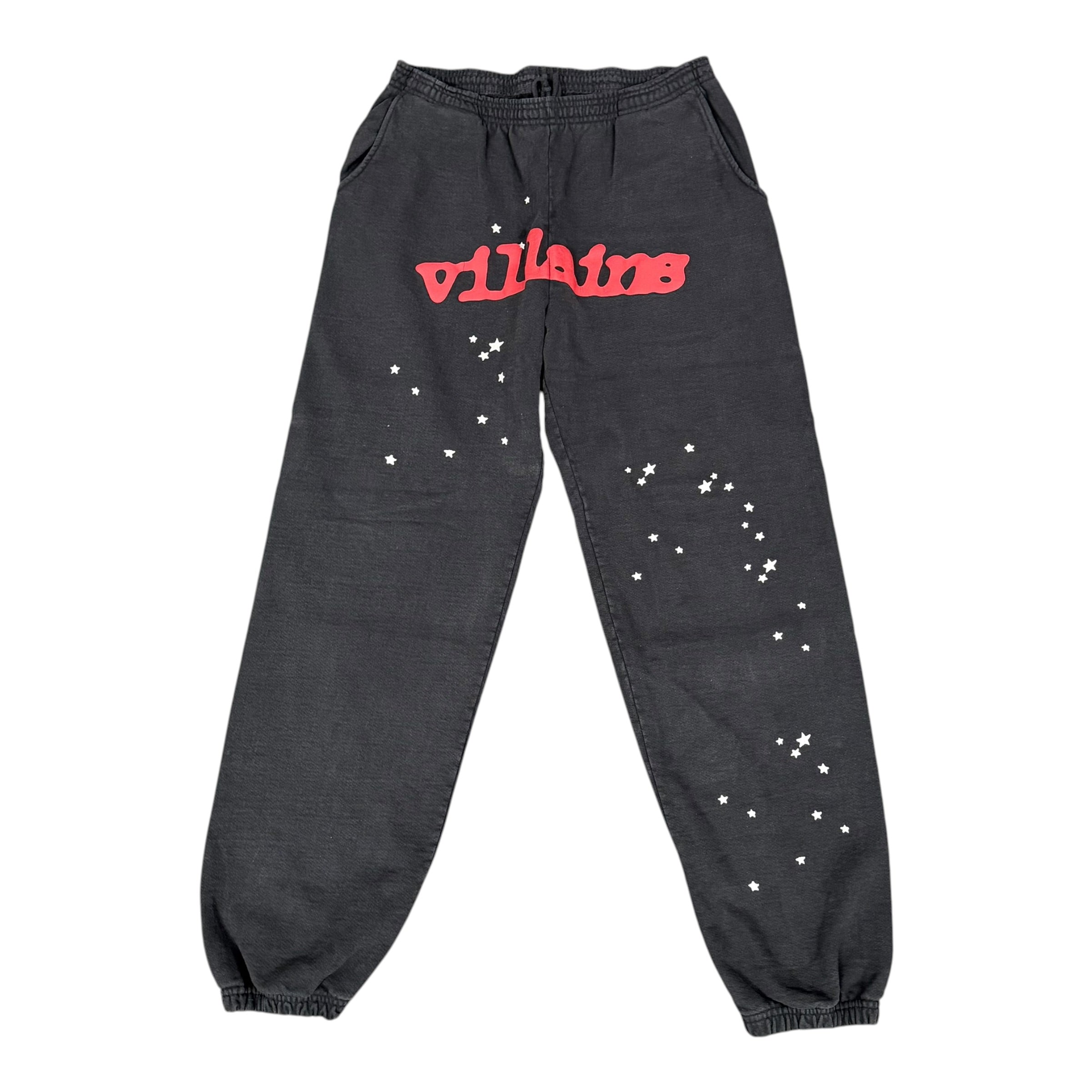 Sp5der Wunna Black Sweatpants