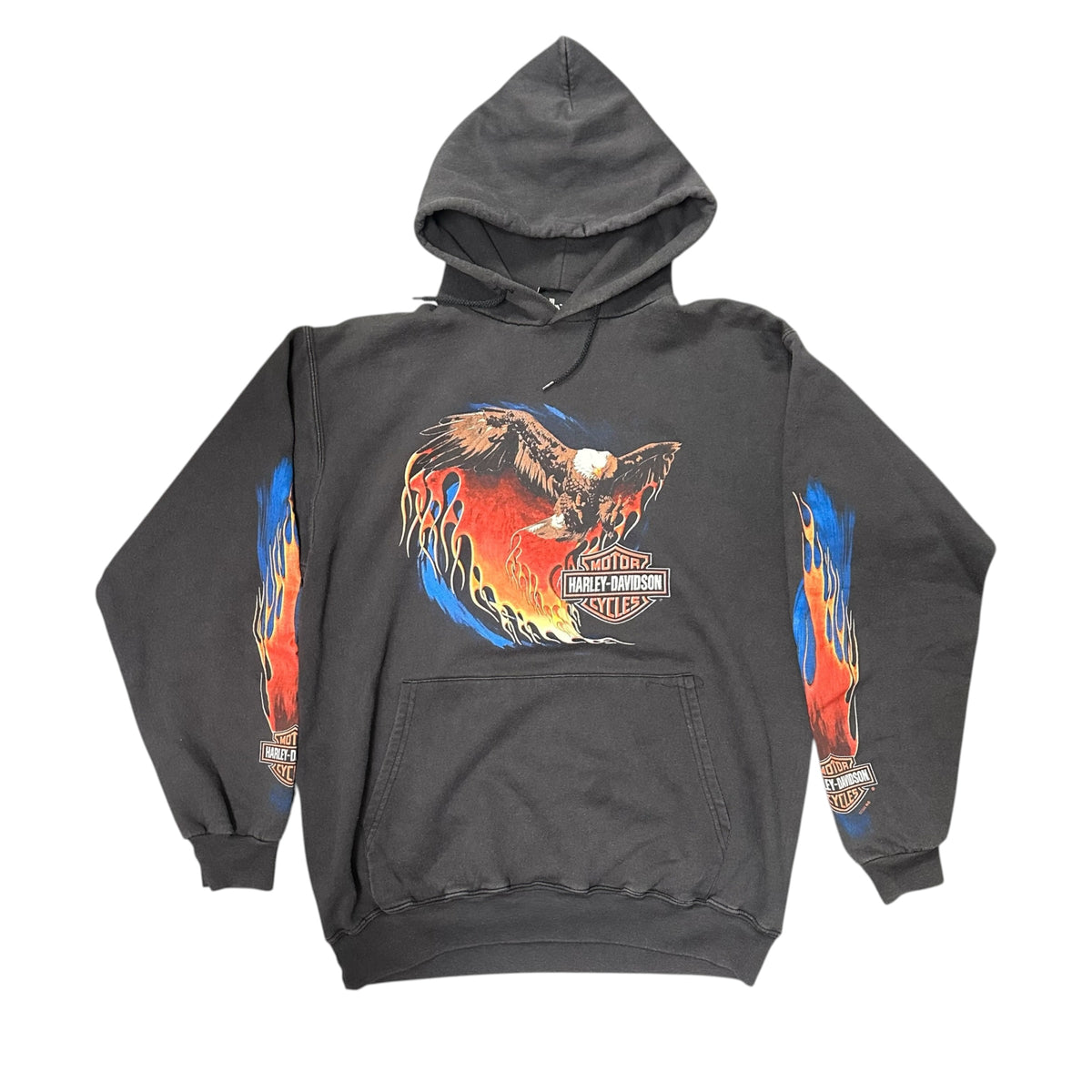 Vintage Black Harley Davidson Hoodie
