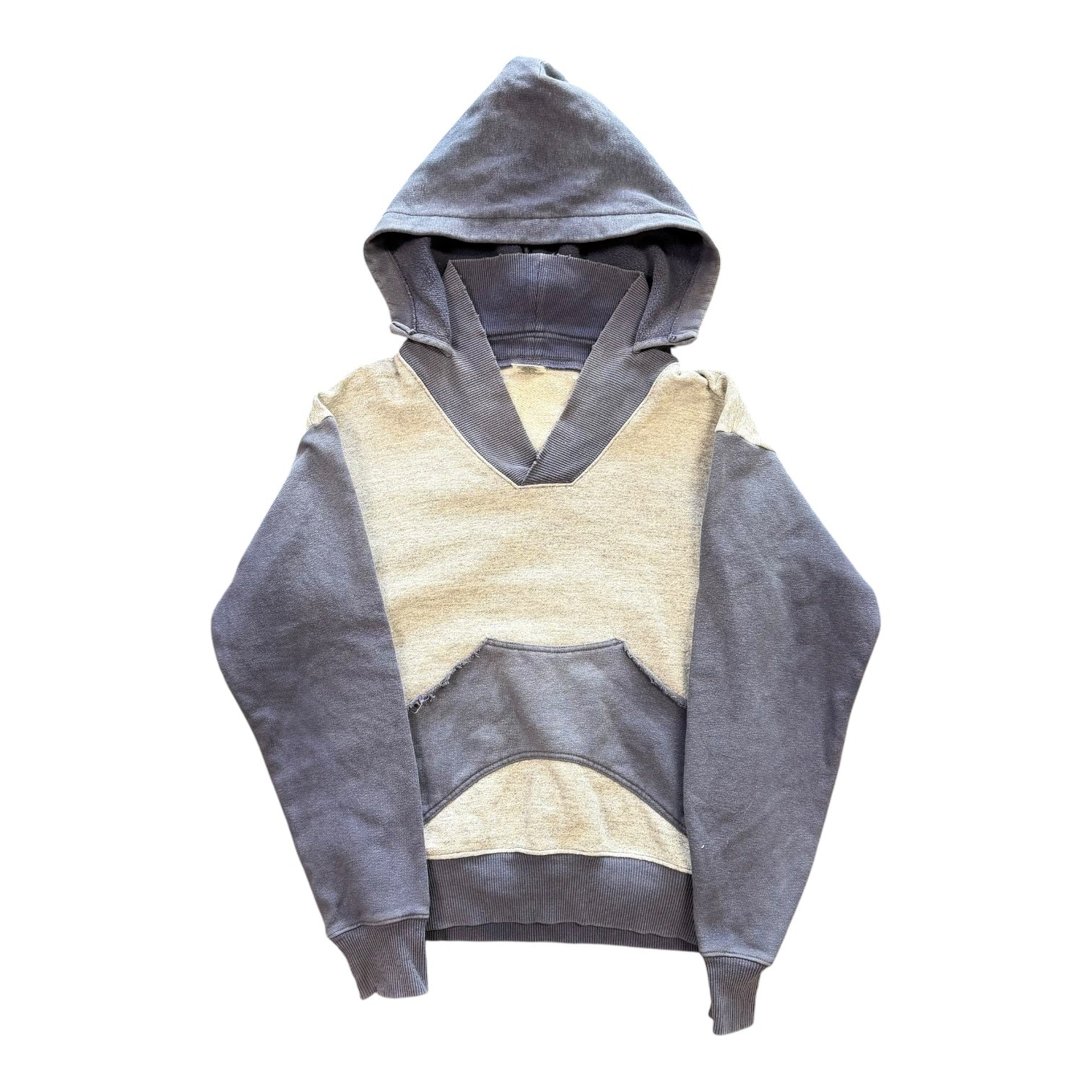 Kapital Two Tone Blue/Grey Hoodie