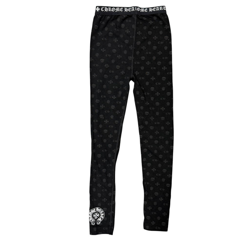 Chrome Hearts Black Monogram Leggings