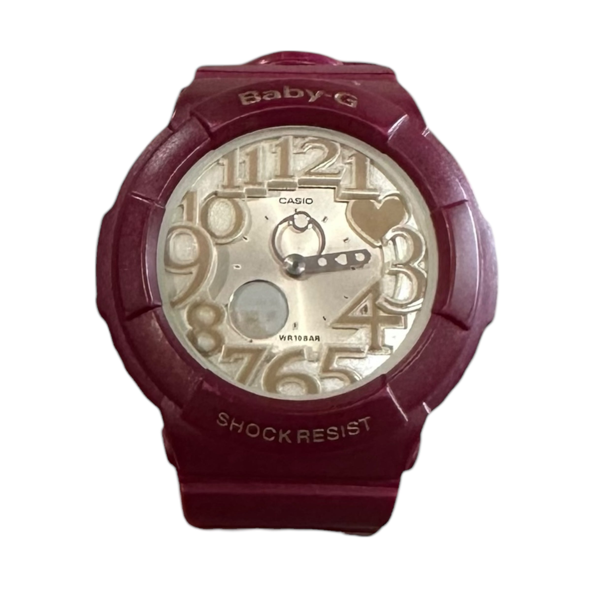 Baby G-Shock Burgundy/White Watch