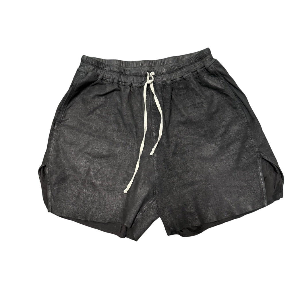 Rick Owen Wax Black Shorts