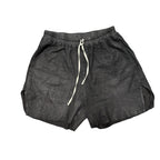Rick Owen Wax Black Shorts