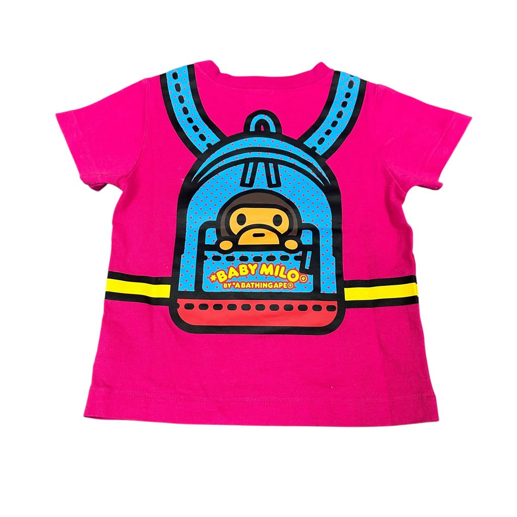 Kids BAPE Milo Pink Backpack Tee