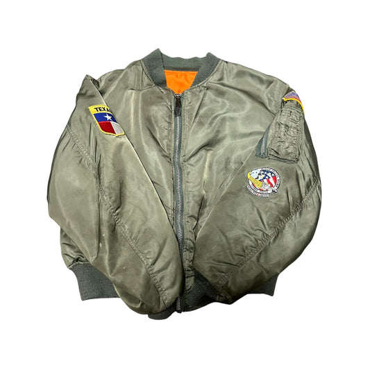 Vintage Bomber Jacket Green