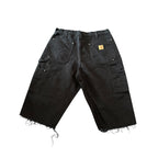 Black Carhartt Double Knee Shorts(Size 34)