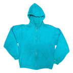 Vintage Blank Teal Zip Hoodie