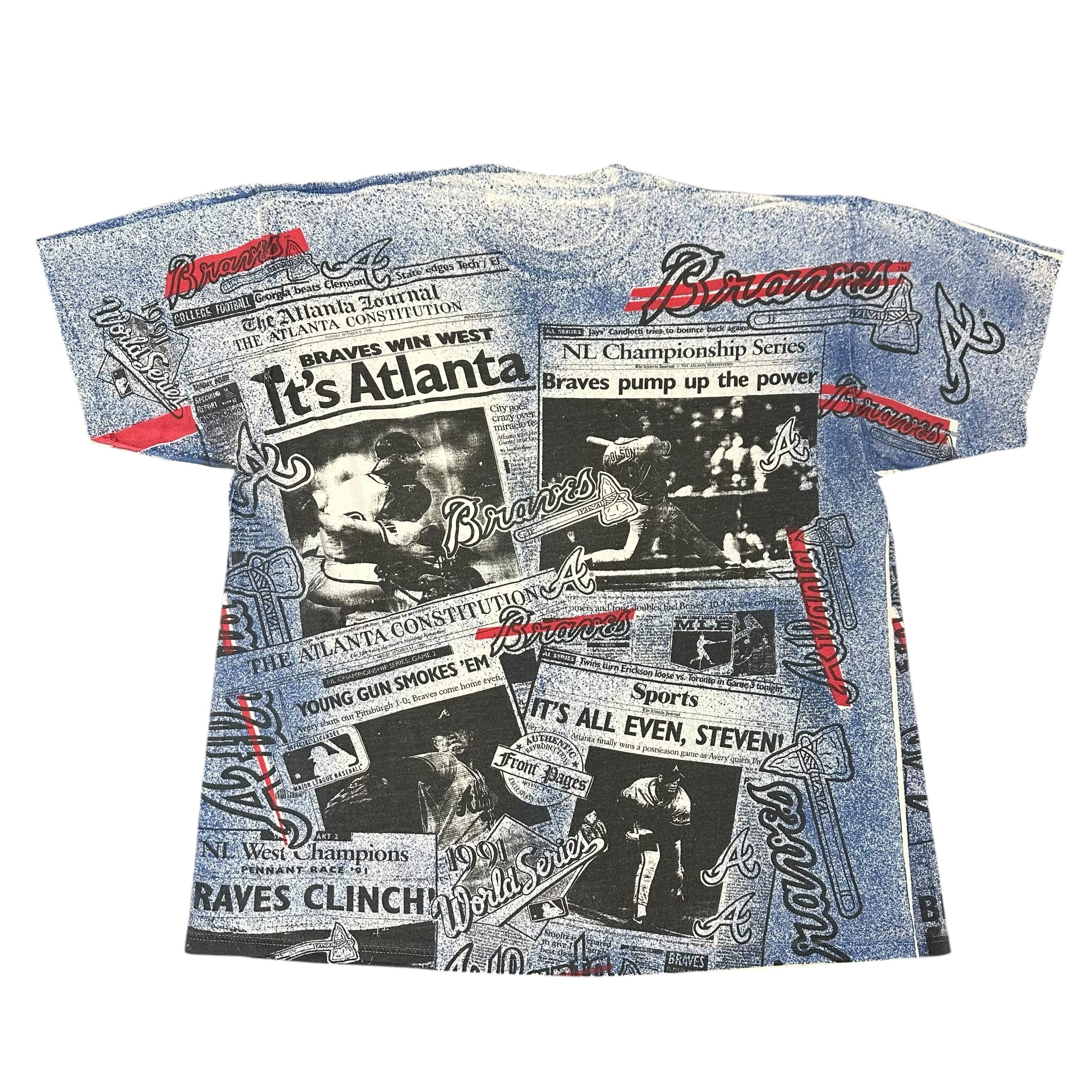 Vintage Atlanta Braves All Over Print Tee