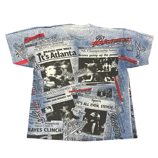 Vintage Atlanta Braves All Over Print Tee