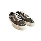 1 of 1 Hand Made Studded Vans Old Skool Lx 36 “Grey”
