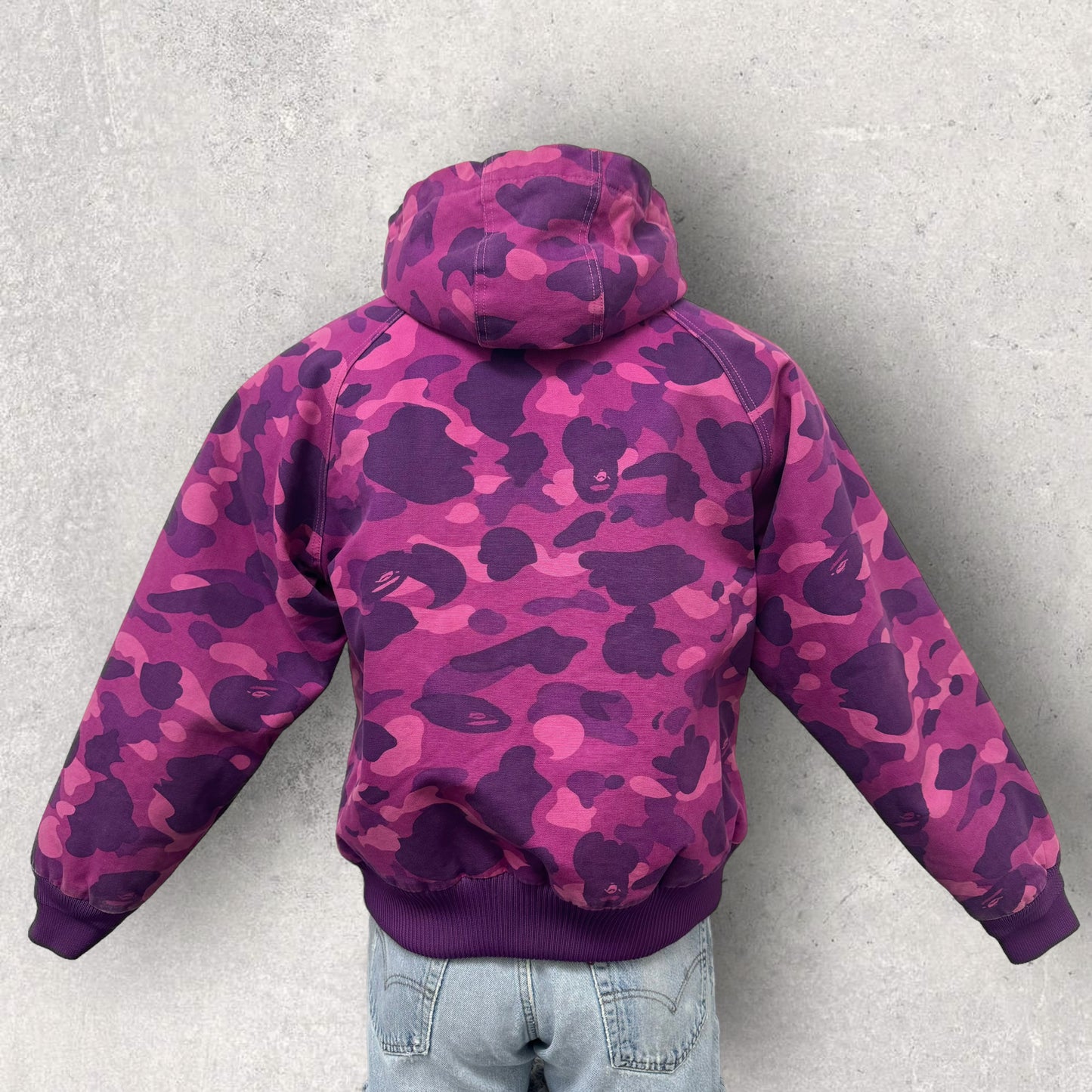 Bape Carhartt Heavy Purple Jacket