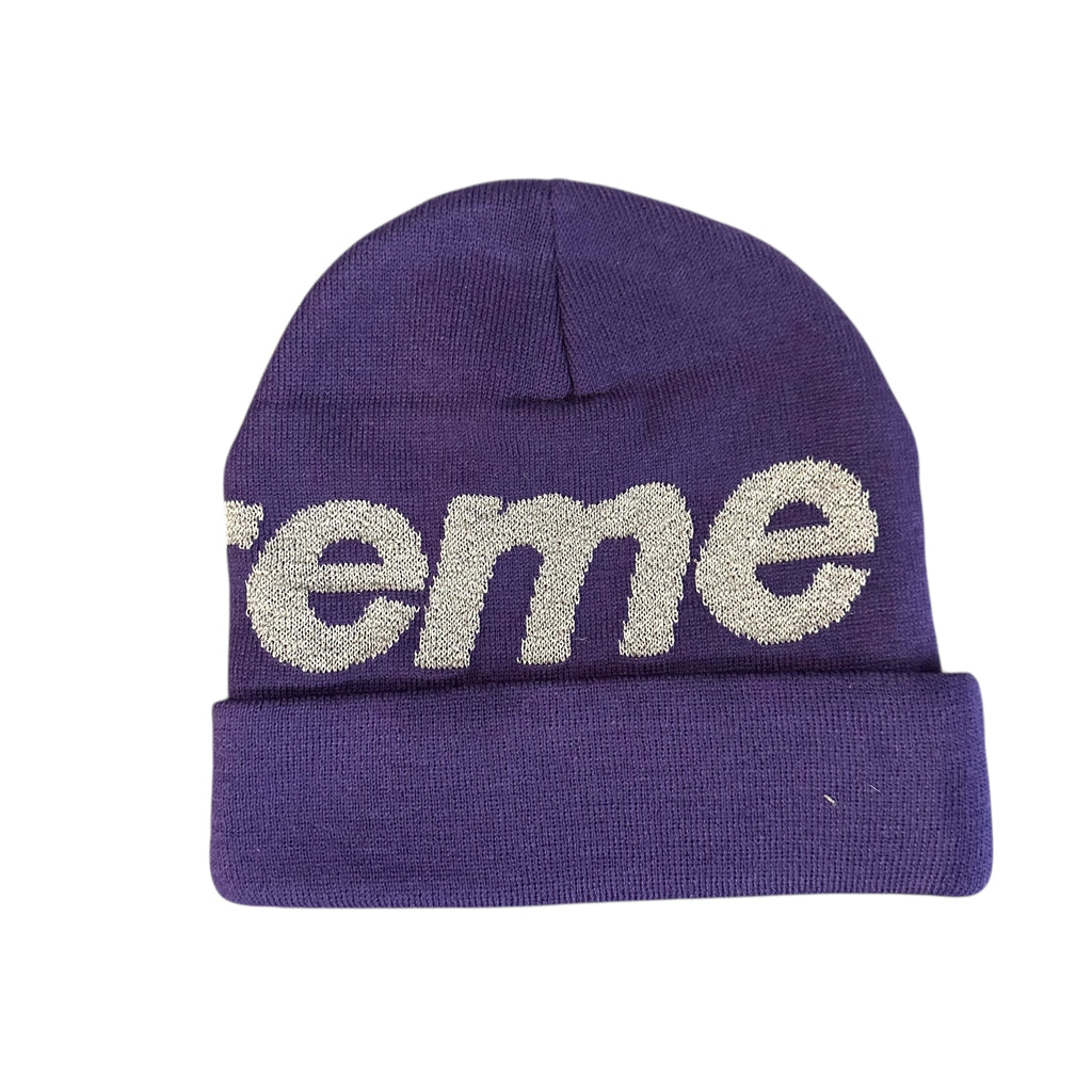 Supreme purple beanie
