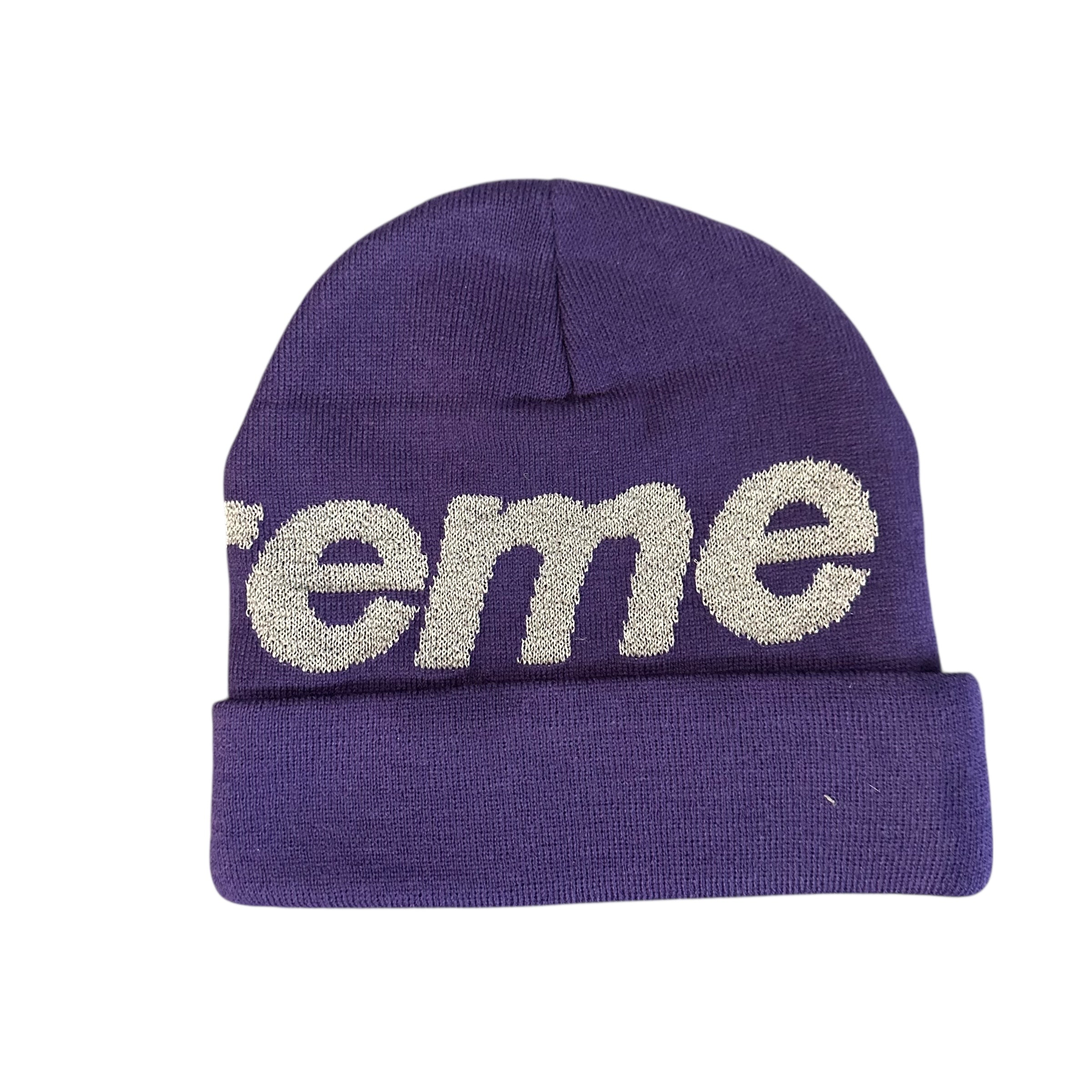 Supreme purple beanie