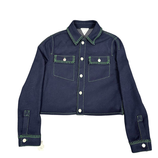 Bottega Veneta Embroidered Blue Jacket