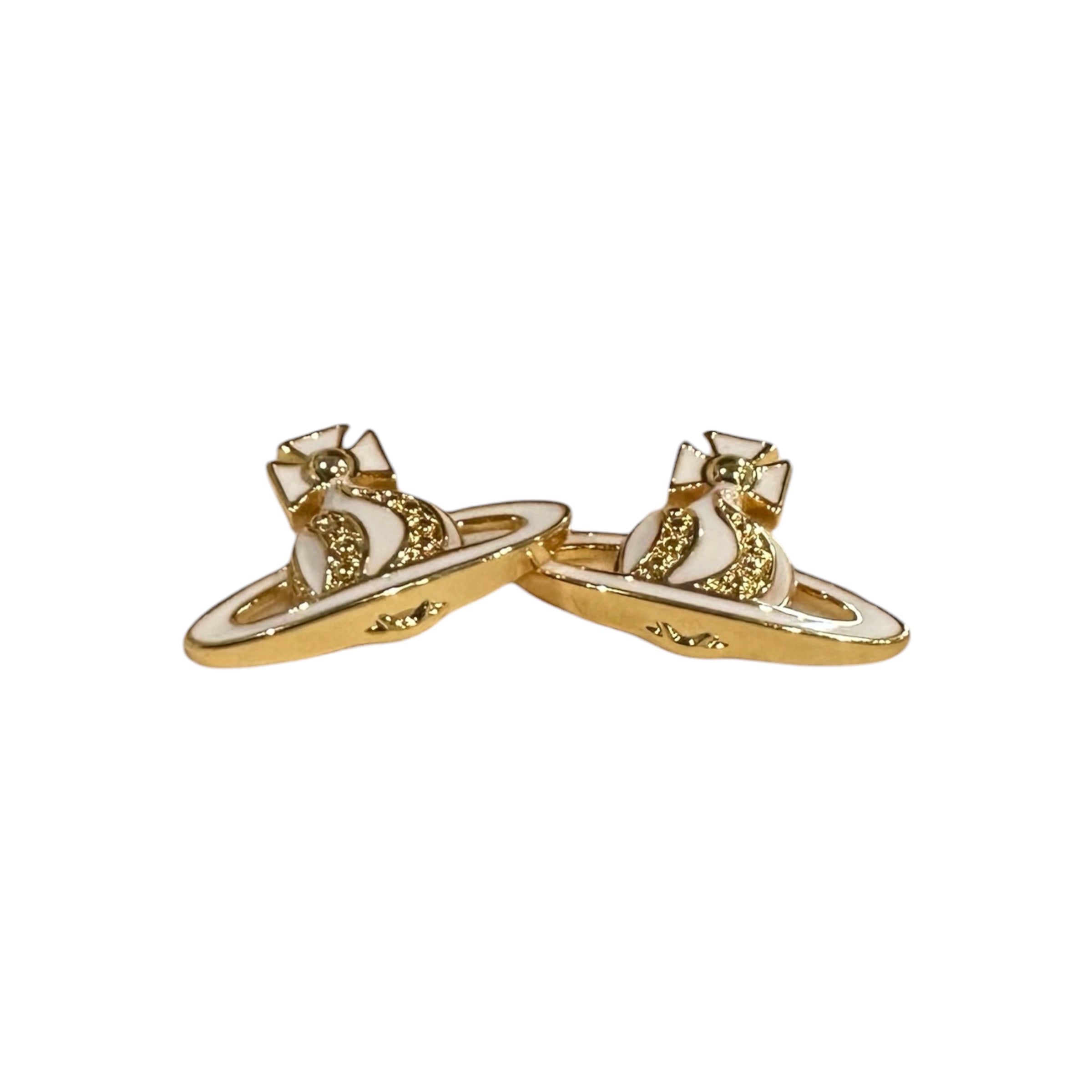 Vivienne Westwood Orb Gold Earrings