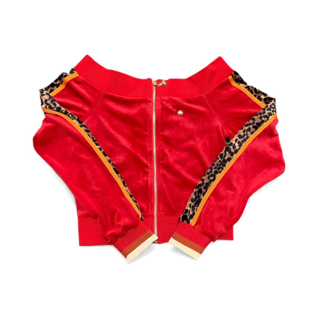 Apple Bottoms Red Velour Zip-Up Jacket
