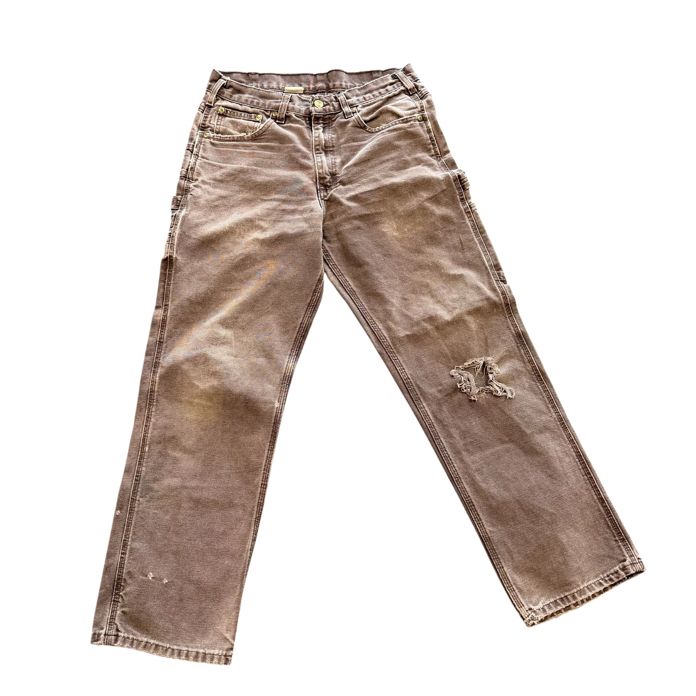 Carhartt Brown Faded Double Knee (32x30)