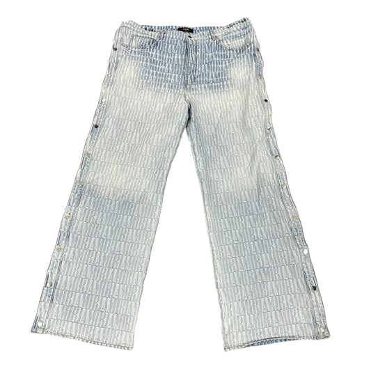 Amiri All Over Print Snap Jeans