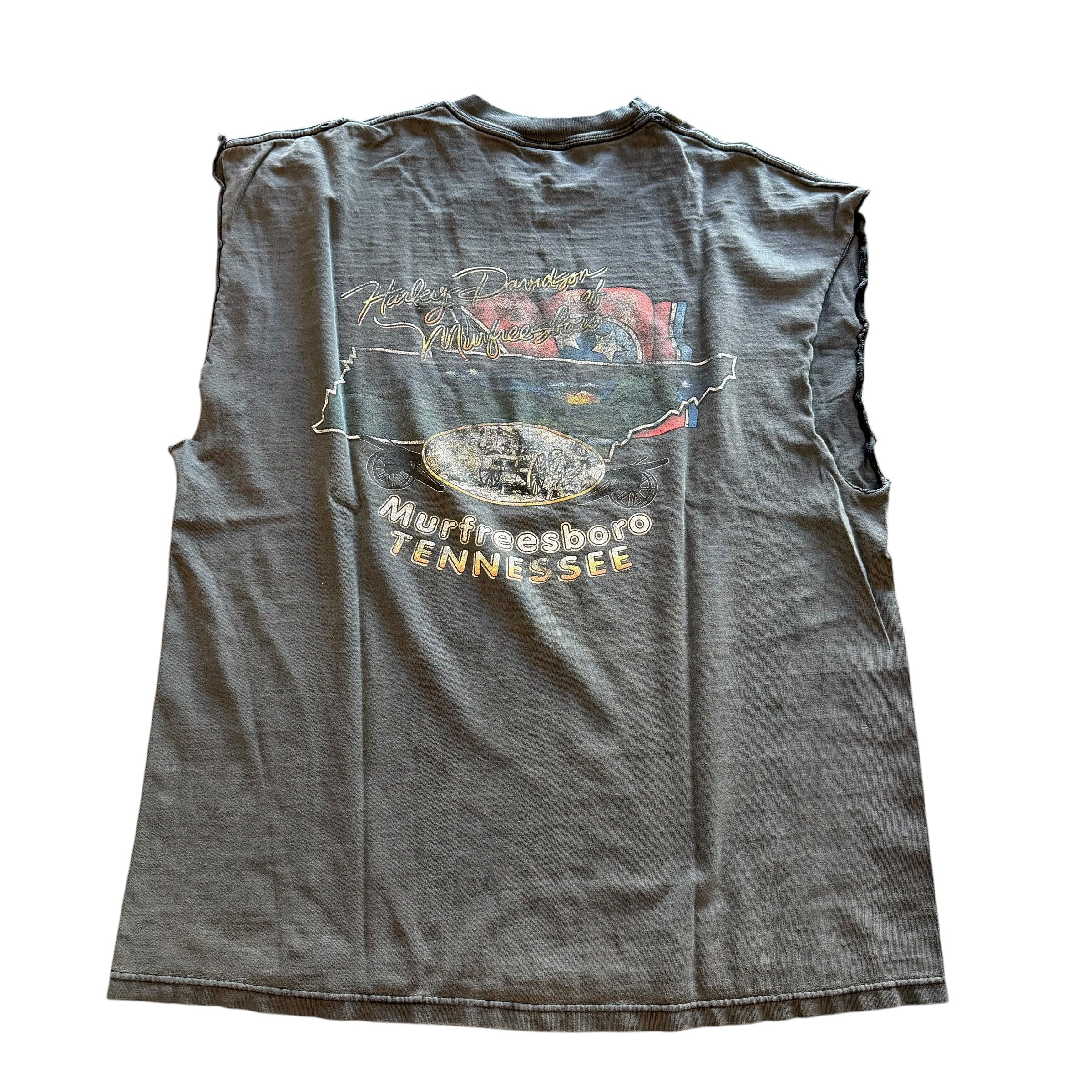 Vintage Harley Davidson Cut Off Shirt
