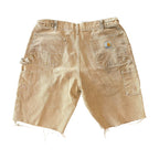 Vintage Carhartt Khaki Double Knee Shorts(38)