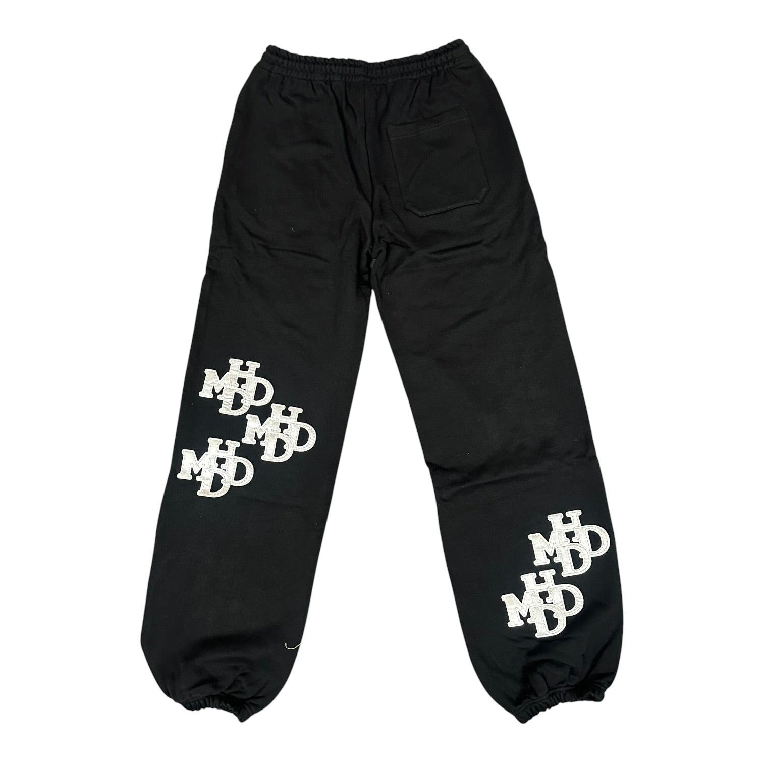 NEW HMDD Black/Silver Patch Sweatpants