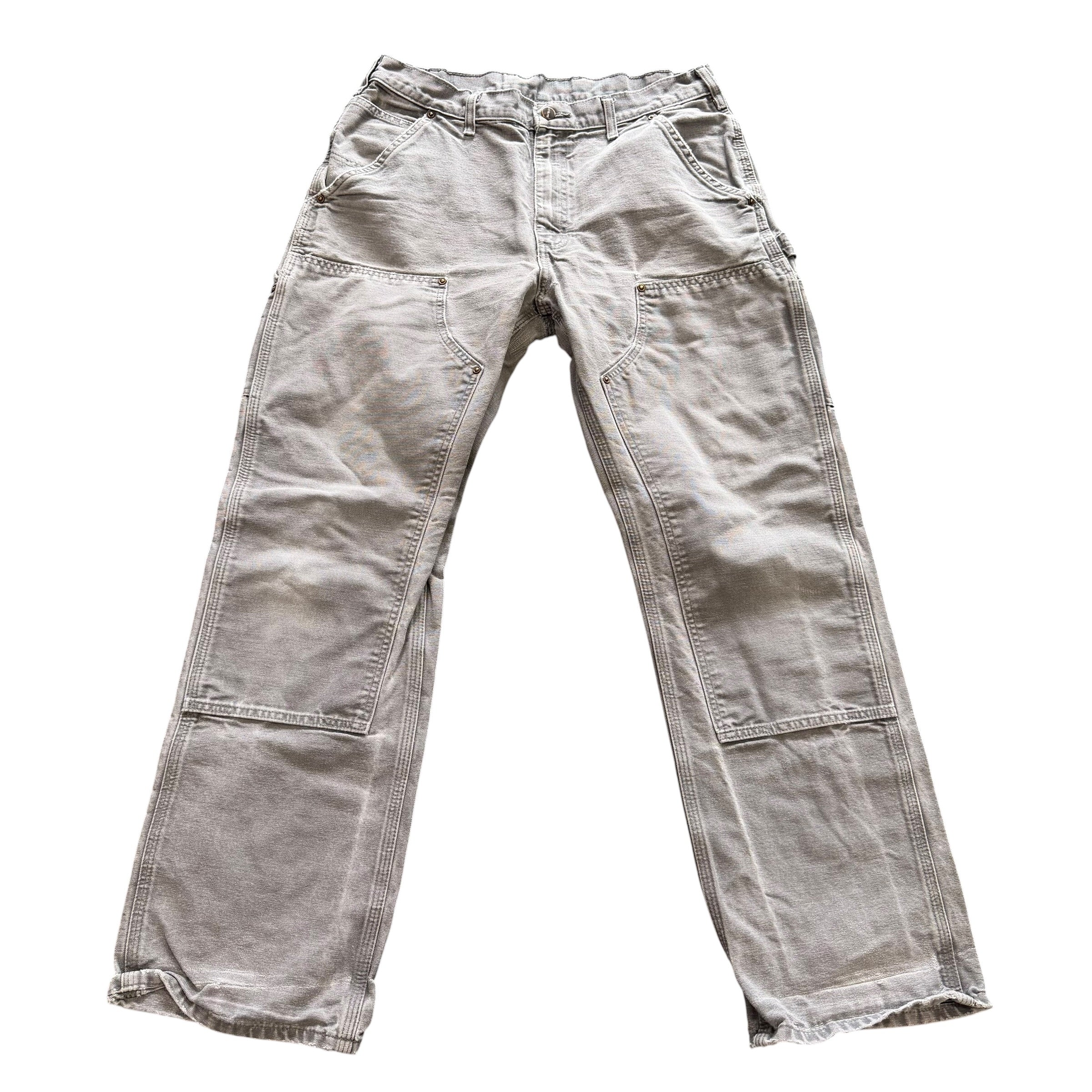 Carhartt Grey Faded Double Knee (32x30)