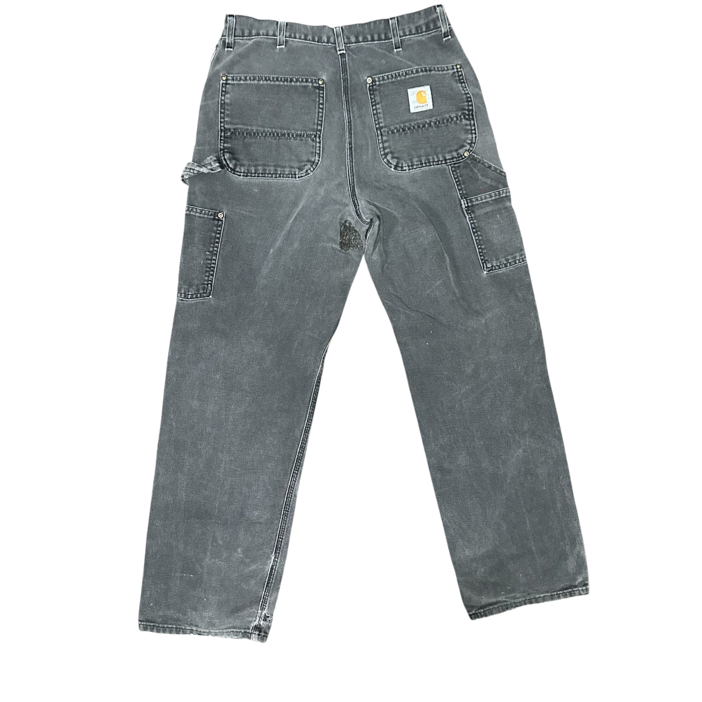 Carhartt Black Faded Double Knee Pants