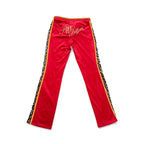 Apple Bottoms Red Velour Track Pants