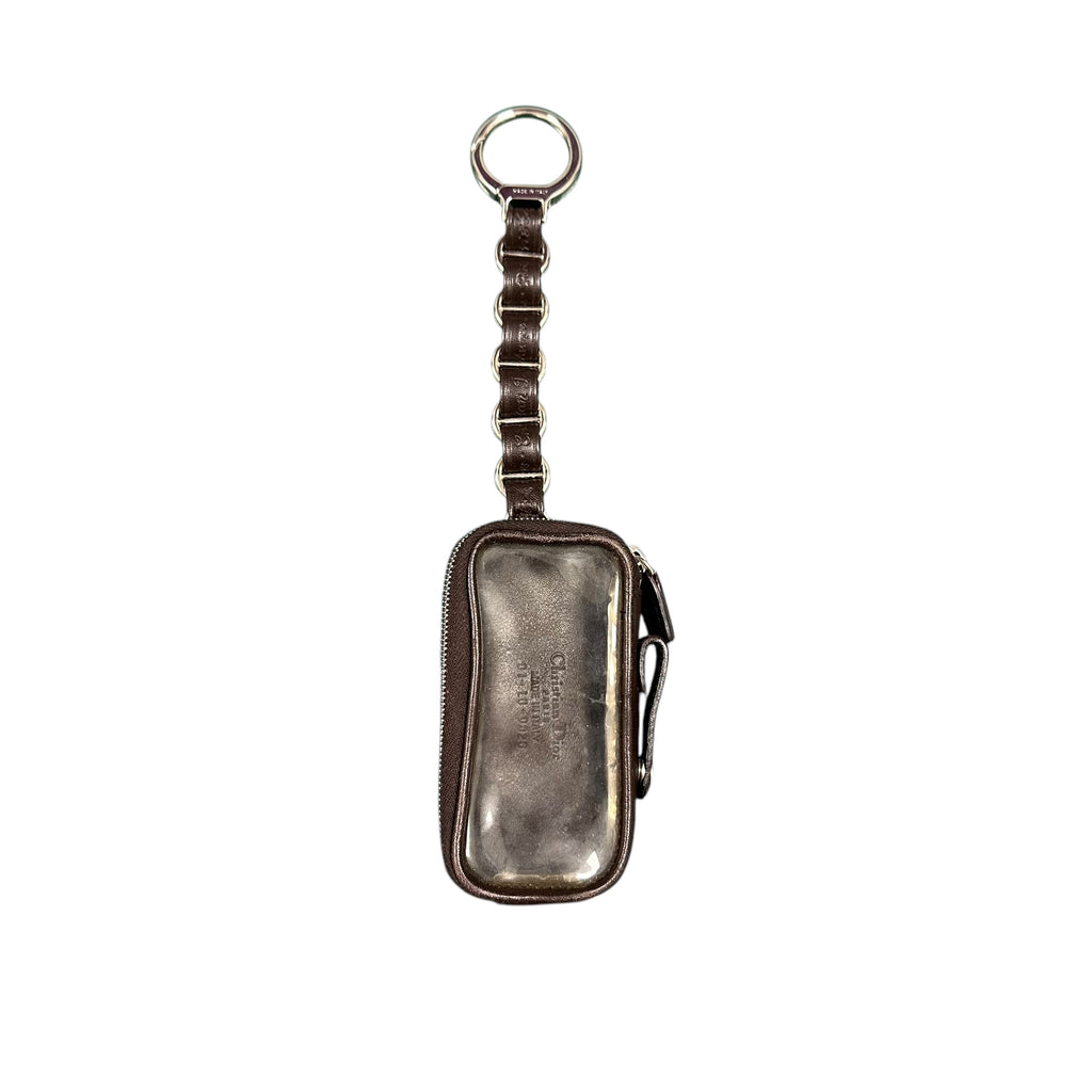 Dior Brown Leather Bag Charm
