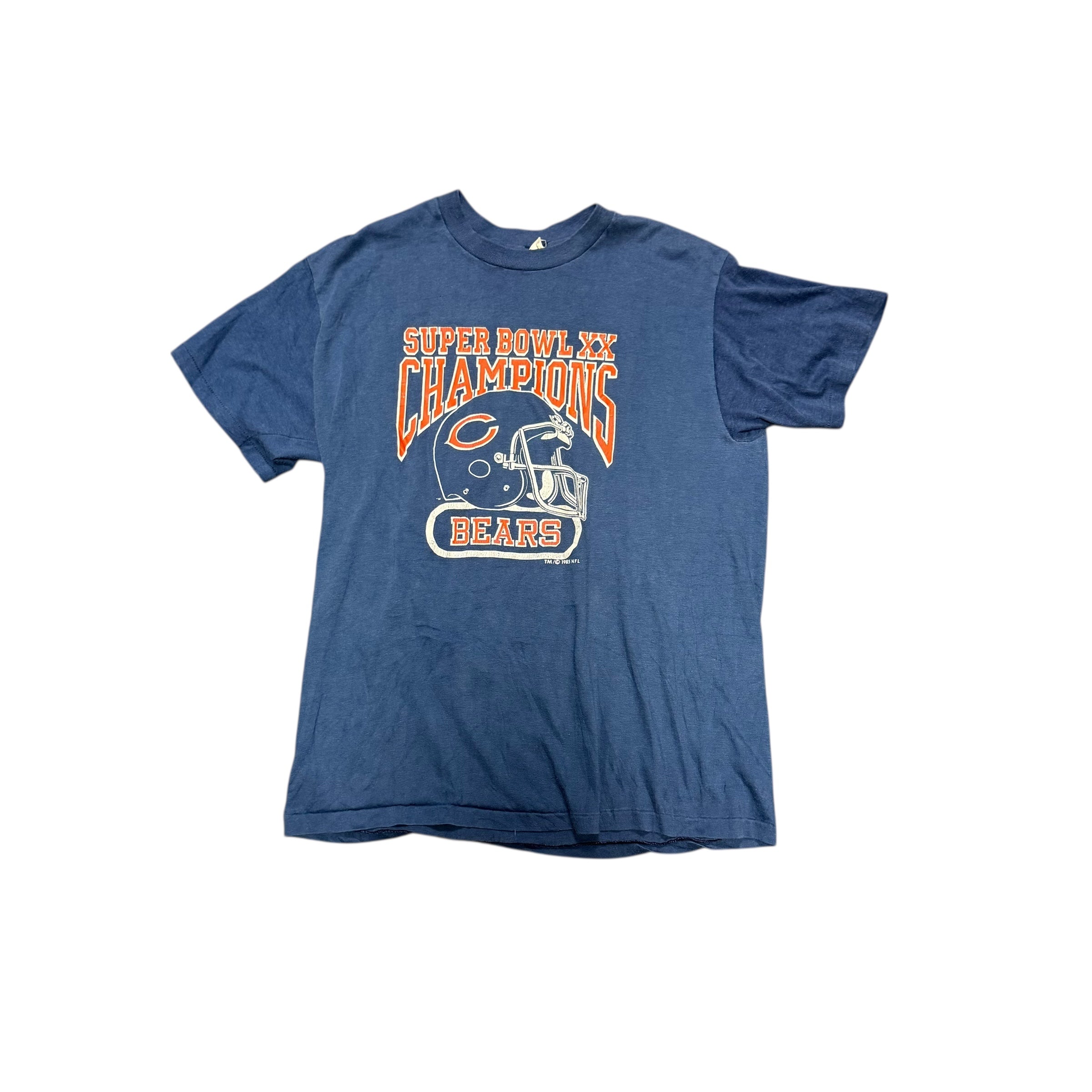 Vintage Logo 7 Chicago Bears 1985 Super Bowl XX Champions Tee