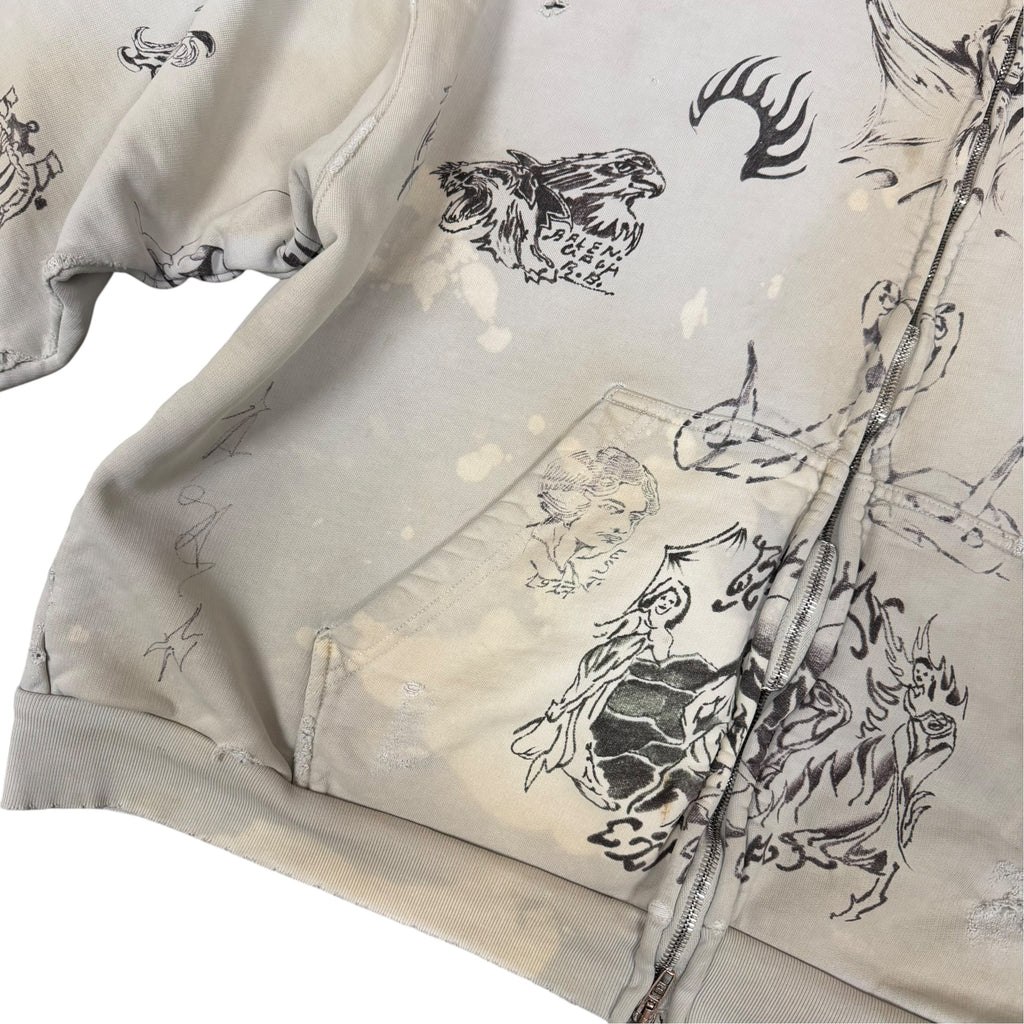 Balenciaga Tattoo Hoodie (Has Stains)