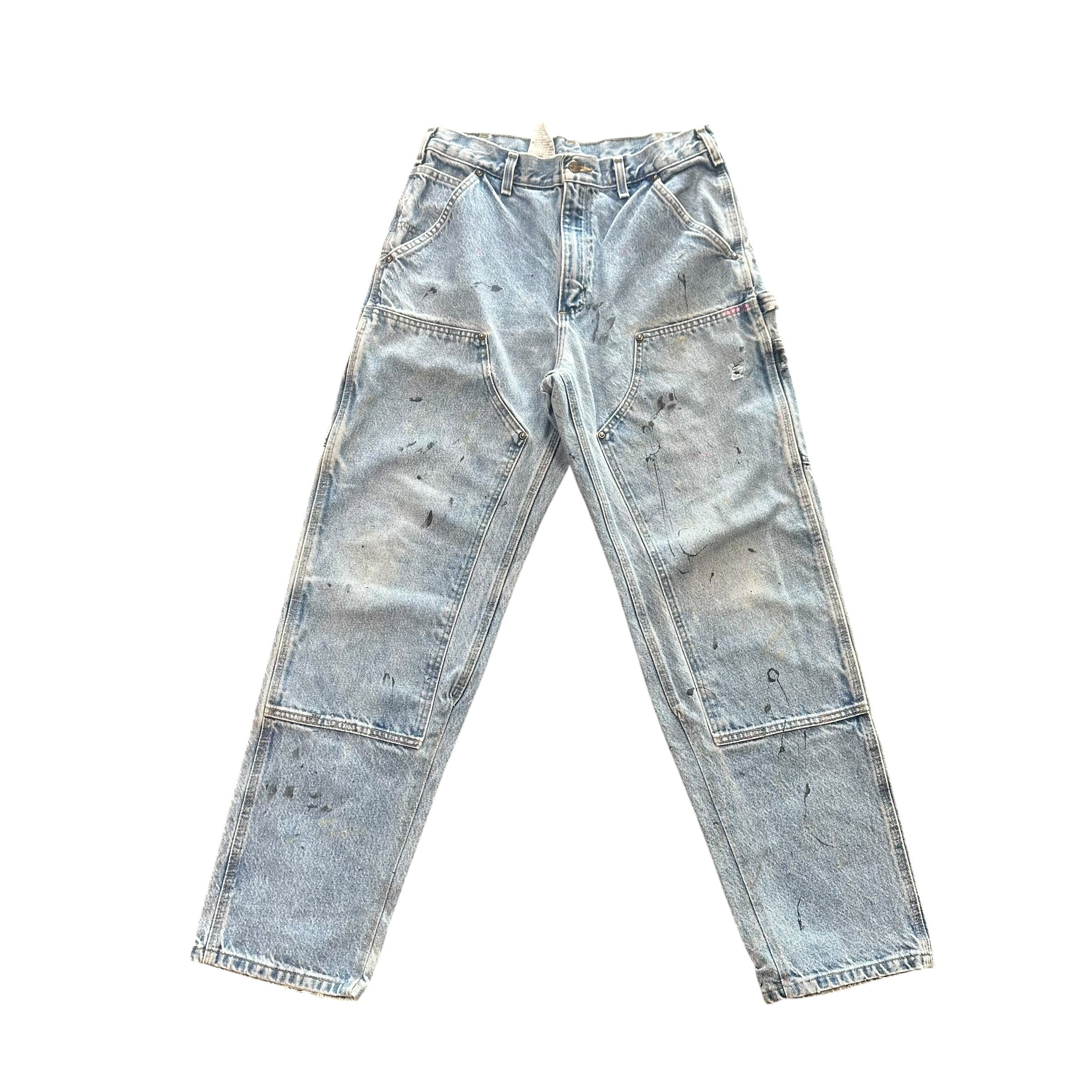Vintage Carhartt Light Wash Double Knew