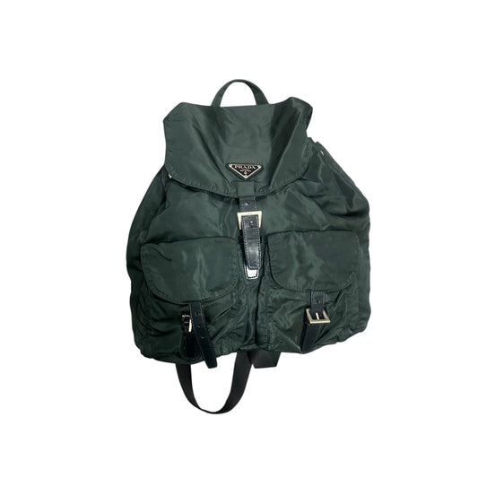 Vintage Prada Nylon Backpack Green