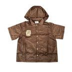 Brand New Saint Vanity Nylon Logo Button Set Brown