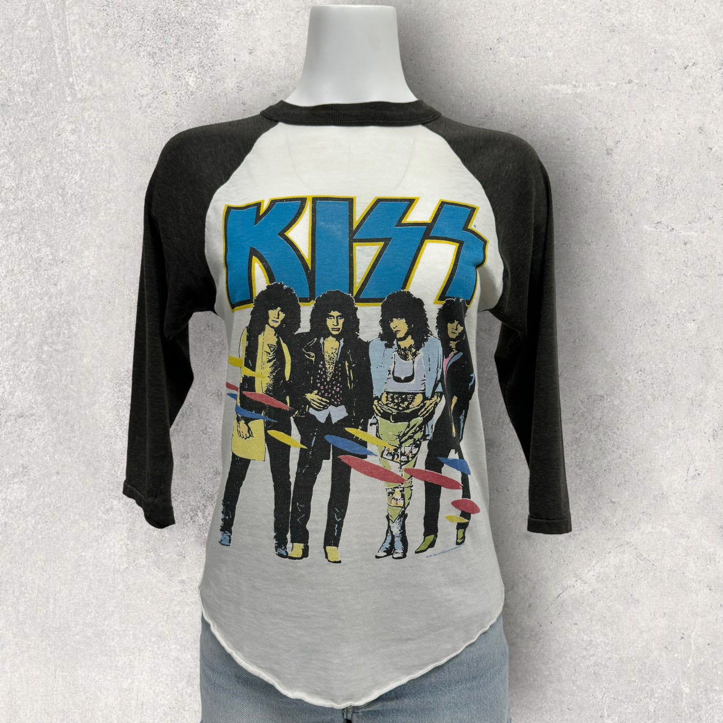 Vintage 85-86 Kiss Tour Baseball Tee