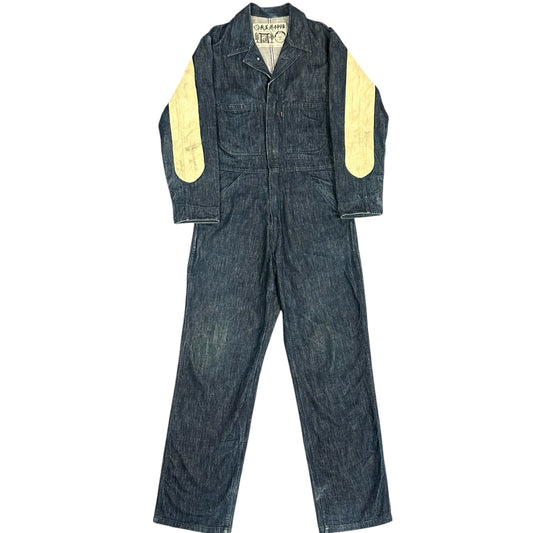 Evisu Cream Overalls