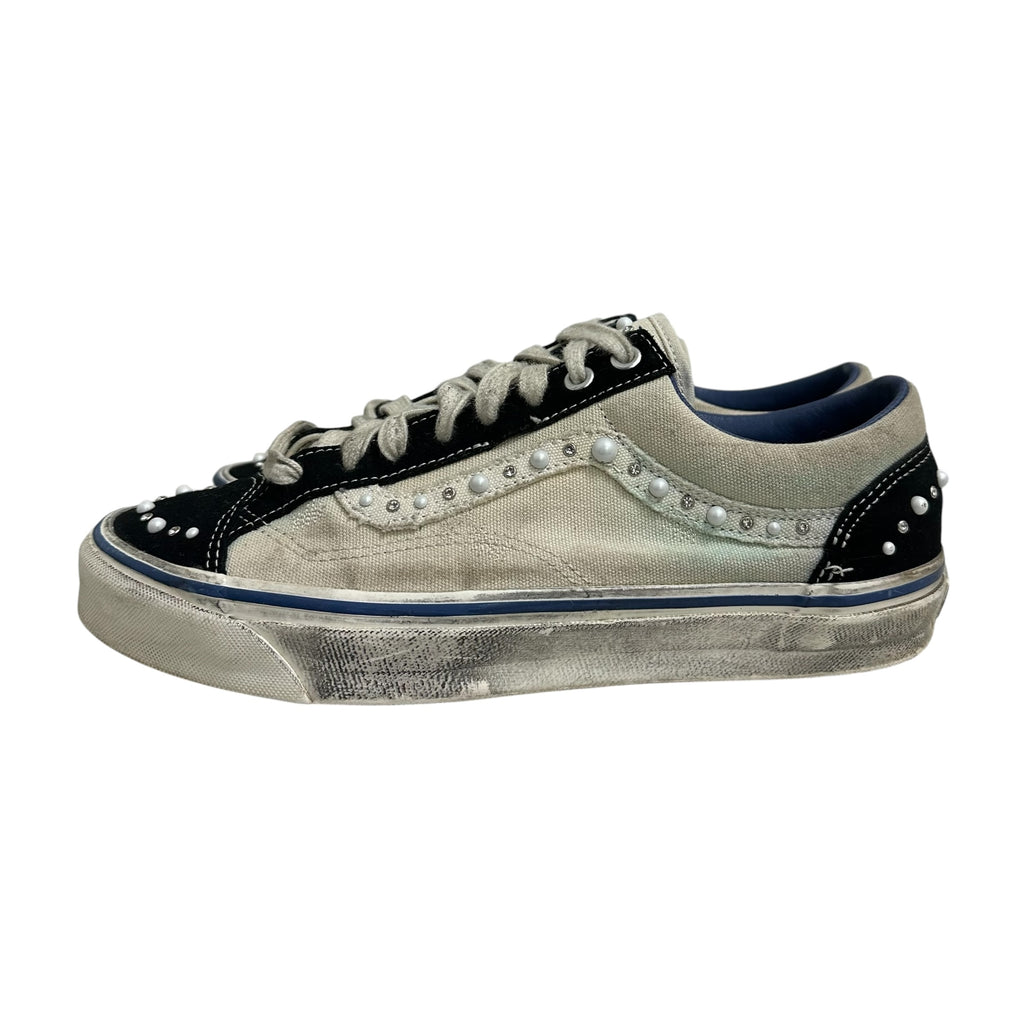Pearlized  Vans Old Skool “Marshmallow White”