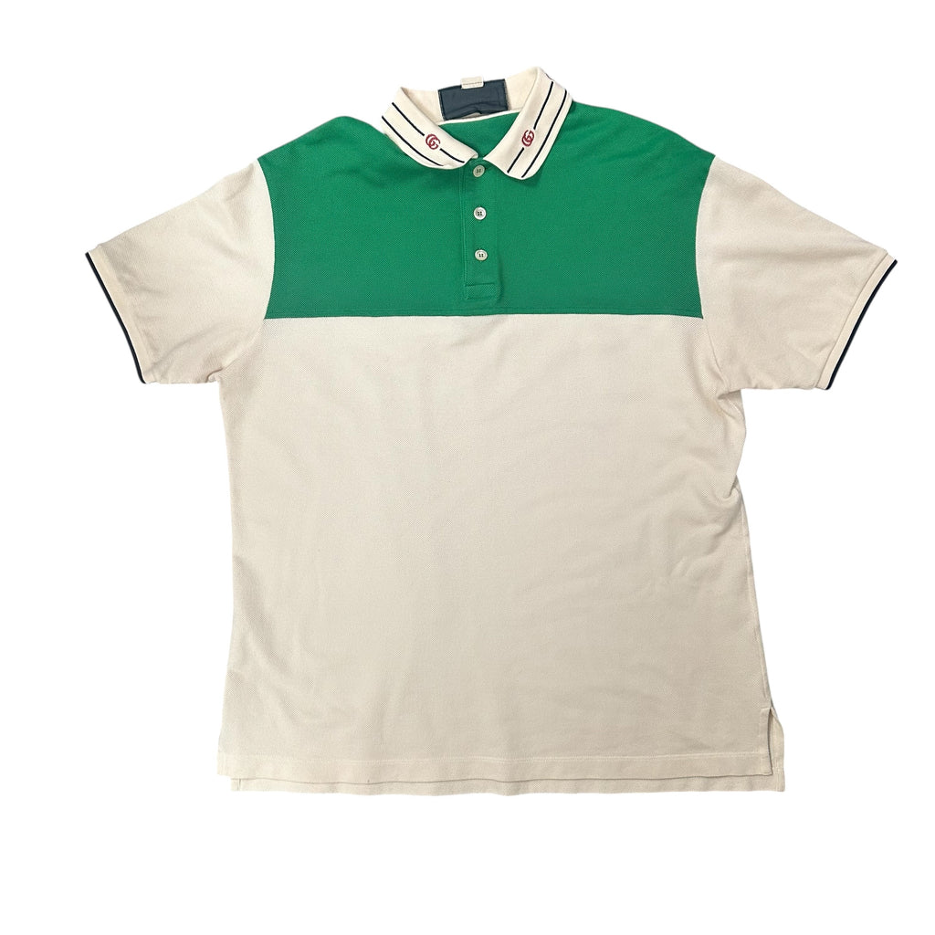 Gucci Green/Cream Polo