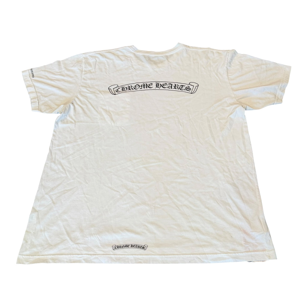 Chrome Hearts White Scroll Pocket Tee