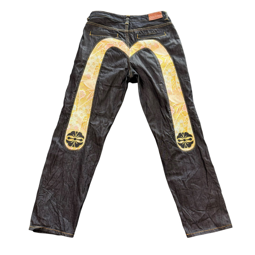 Evisu Womens Dark Blue/Blossom Jeans