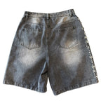 Vale Lives Black Rhinestone Denim Shorts