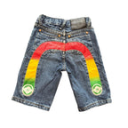 Evisu Kids Blue/Rasta Denim Shorts