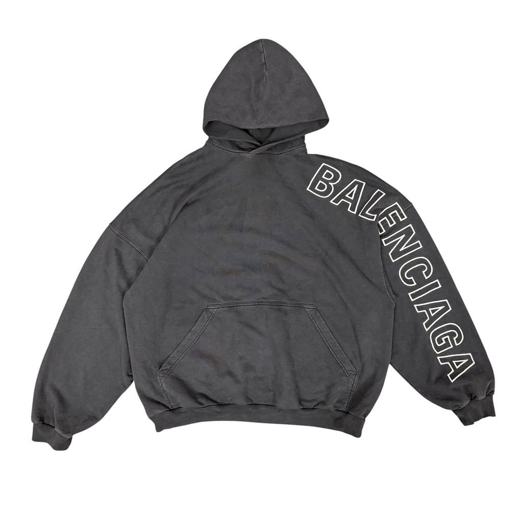 Balenciaga Logo Embroidered Hoodie