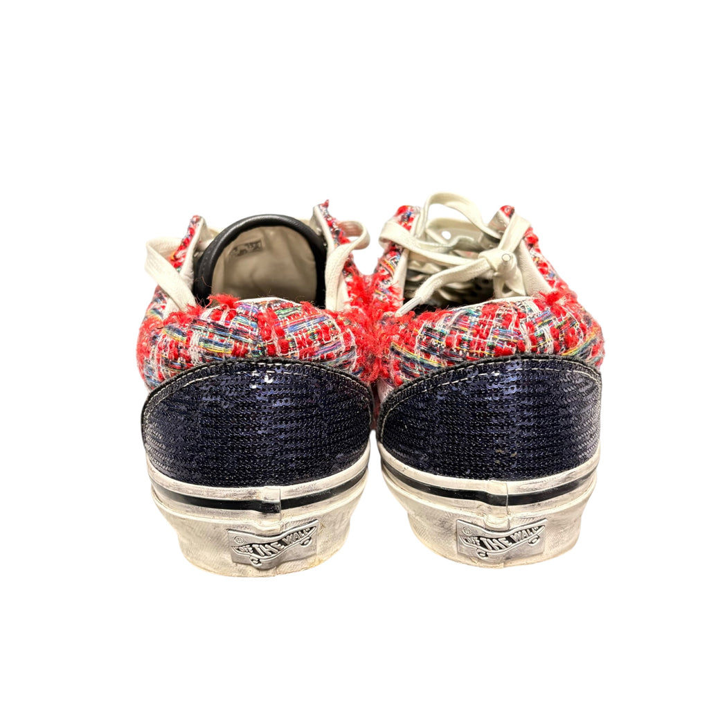 Vans Old Skool Charms Red Low Top Sneakers
