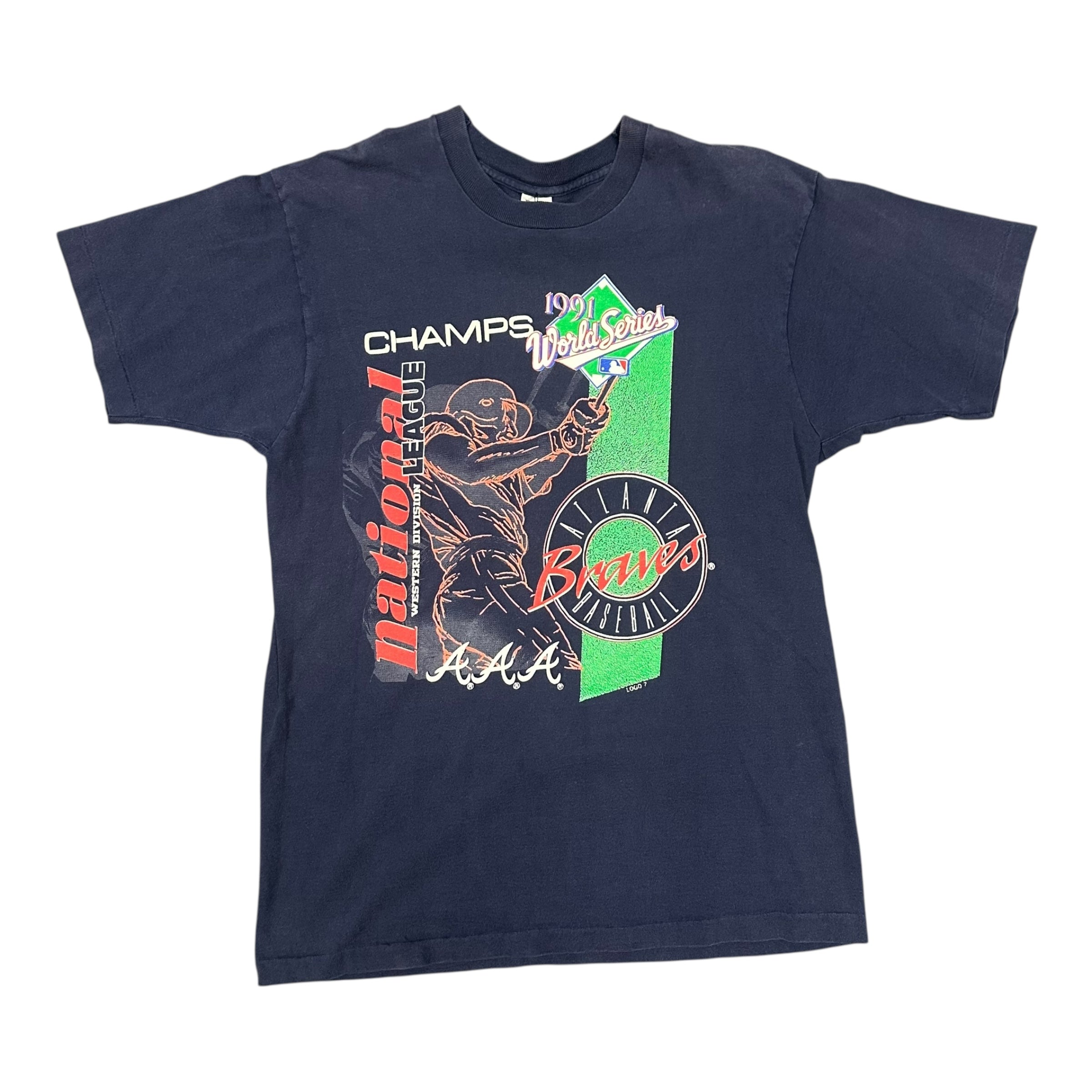 ‘91 Atl Braves World Series Navy Tee