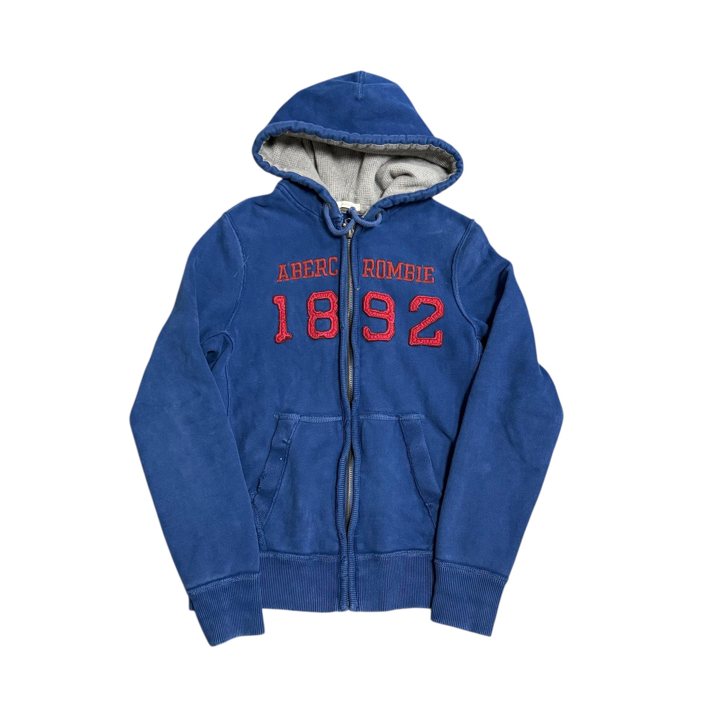 Vintage Abercrombie Blue/Red Zip Hoodie