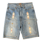 Kapital Jewel Blue Denim Shorts