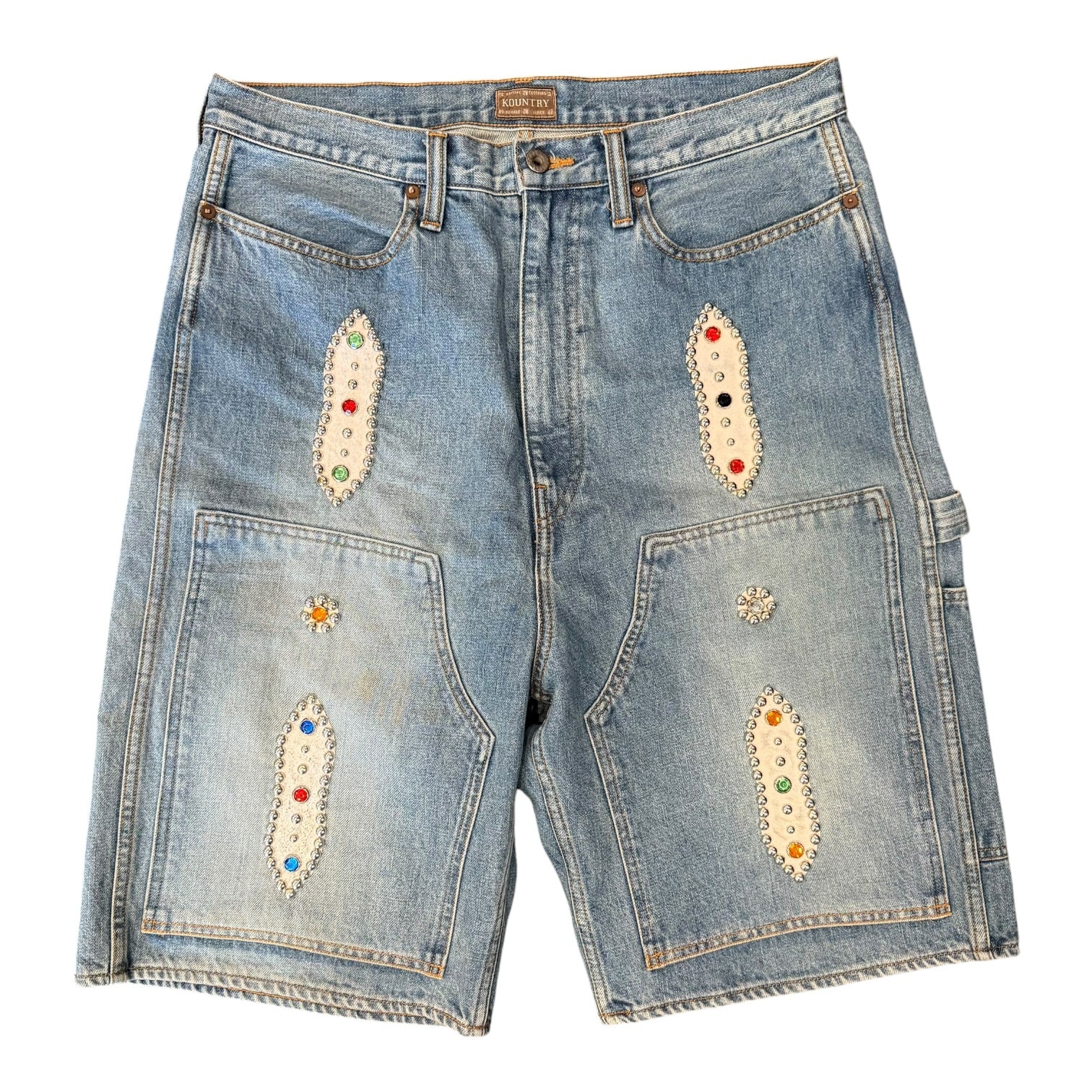 Kapital Jewel Blue Denim Shorts